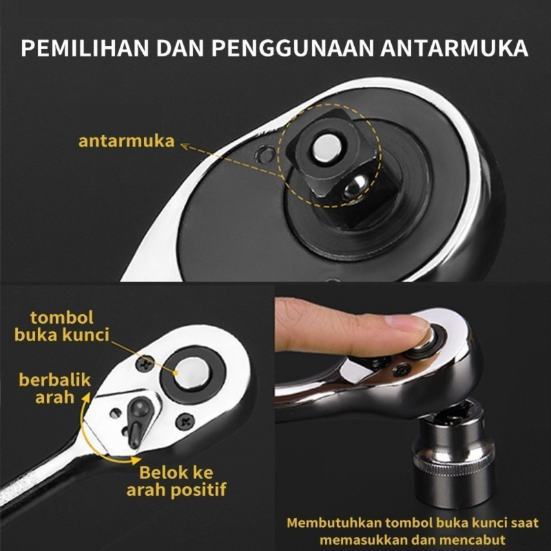 VERMELHA - Jogo de Ferramentas com 46 Peças