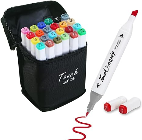 Kit Livro Colorir URSO BOB (Rosa) + 24 Canetas 