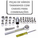 CINZA - Jogo De Ferramentas 40 Peças Soquetes c/ Maleta