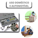 CINZA - Jogo De Ferramentas 40 Peças Soquetes c/ Maleta