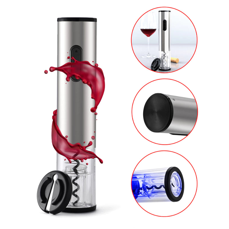 Abridor de Vinho Elétrico - Saca Rolhas Automático