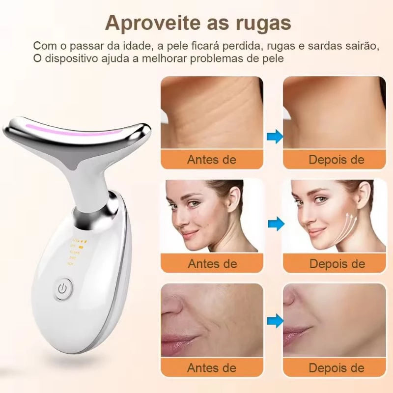 MASSAGEM FACIAL Led Aparelho Tratamento Com Luz