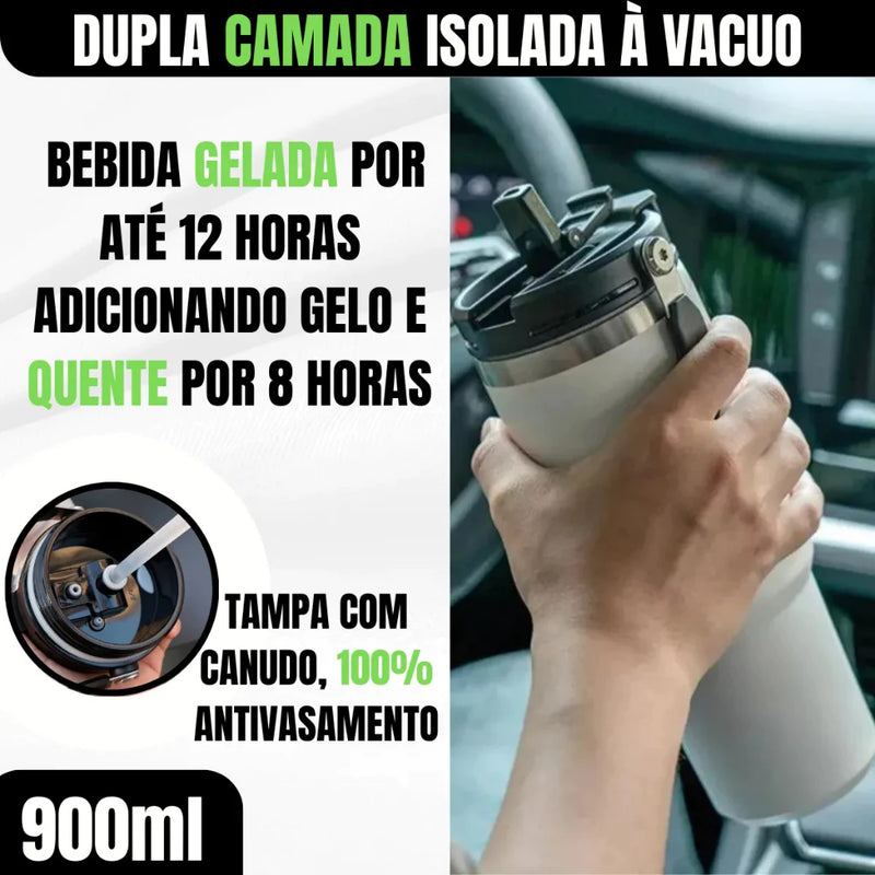 Garrafa Flip Straw Tumbler  (900ml)