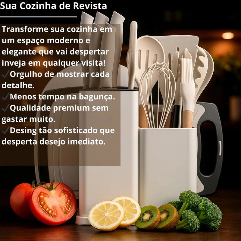 Conjunto de Utensílios de Cozinha Completo