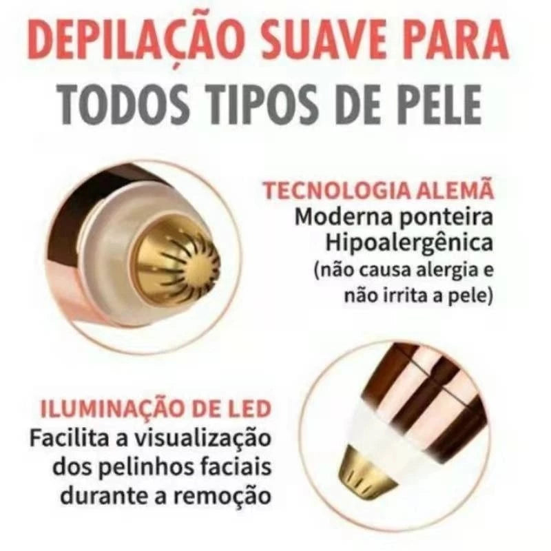 Caneta Depiladora Sobrancelha Elétrico