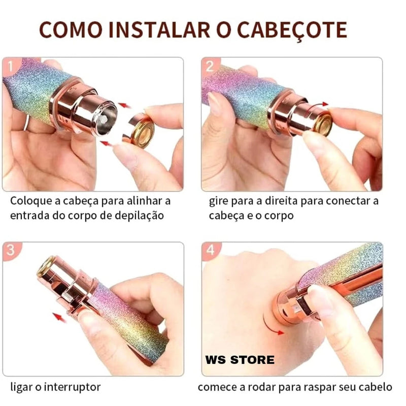 Depilador Batom 2 em 1